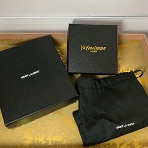 Saint Laurent 2 Boxes 1 Dust Bag. Brand New, Perfect Condition. Empty.